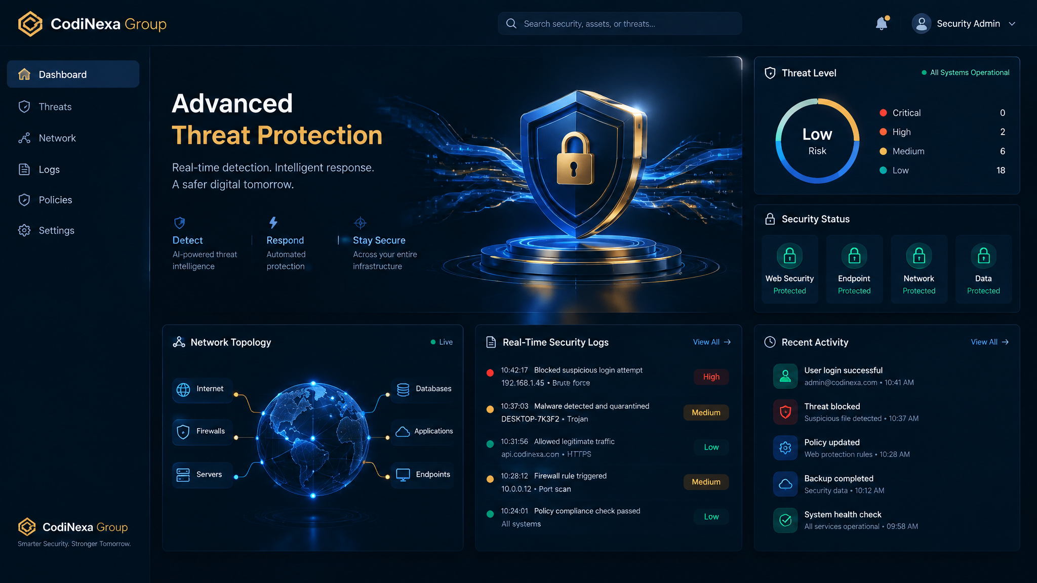 What is meant by web security?